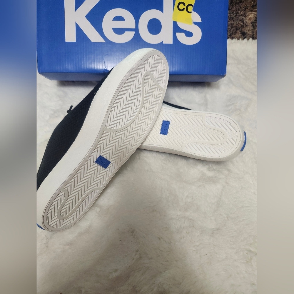 Keds  Black Lace-Up Kickback Sneakers - Picture 6 of 7